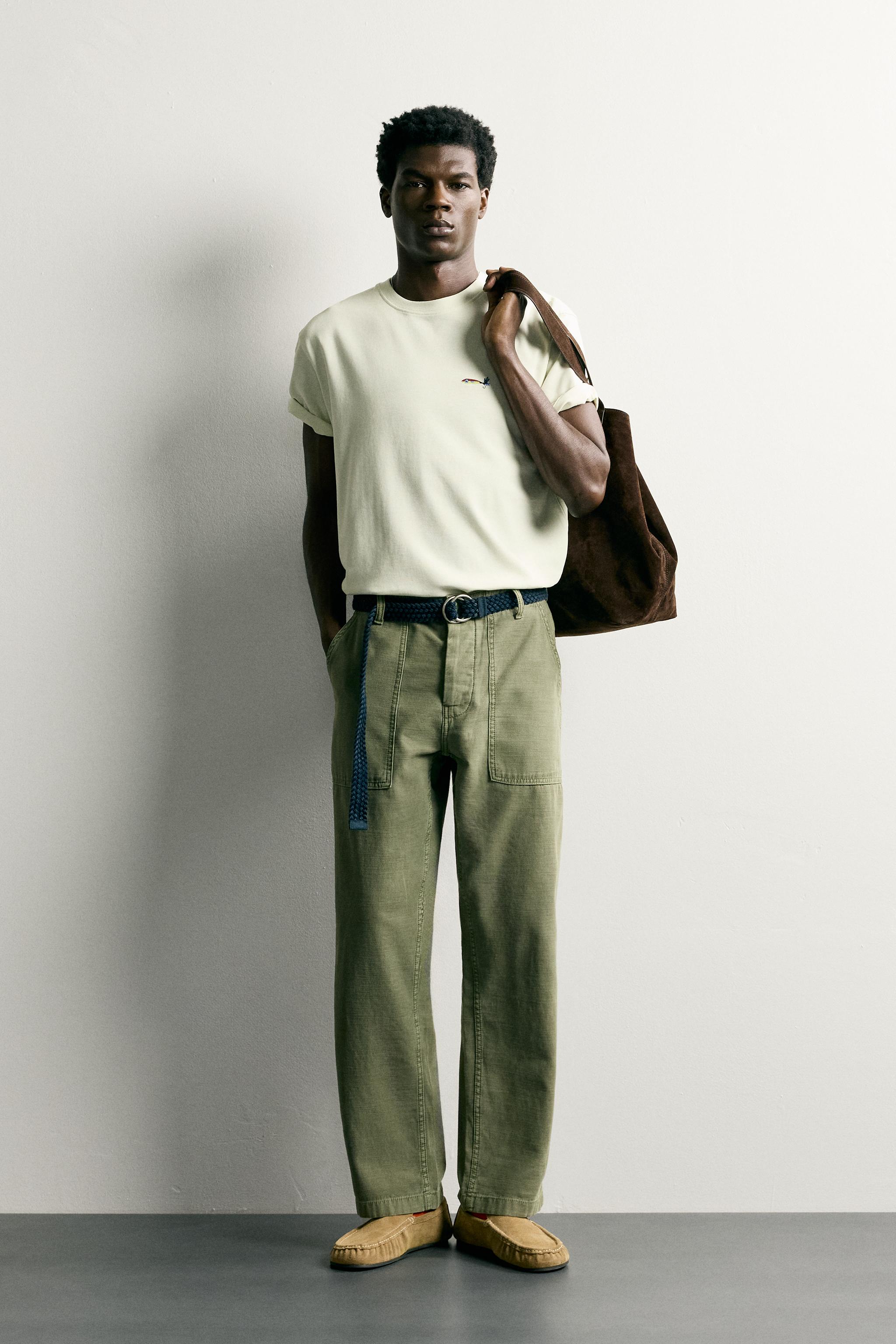 RELAXED FIT HOOK EMBROIDERY T-SHIRT