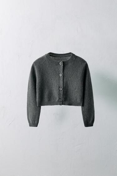 1-12 MONTHS/ LIMITED EDITION 100% CASHMERE JACKET - Anthracite grey by Zara
