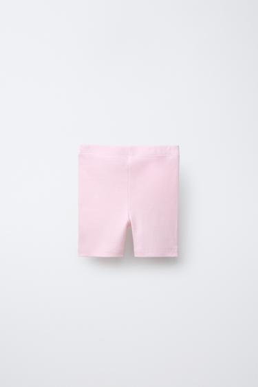 PEPPA PIG ™ RIBBED CYCLING LEGGINGS - Pastel pink by Zara - Image 1