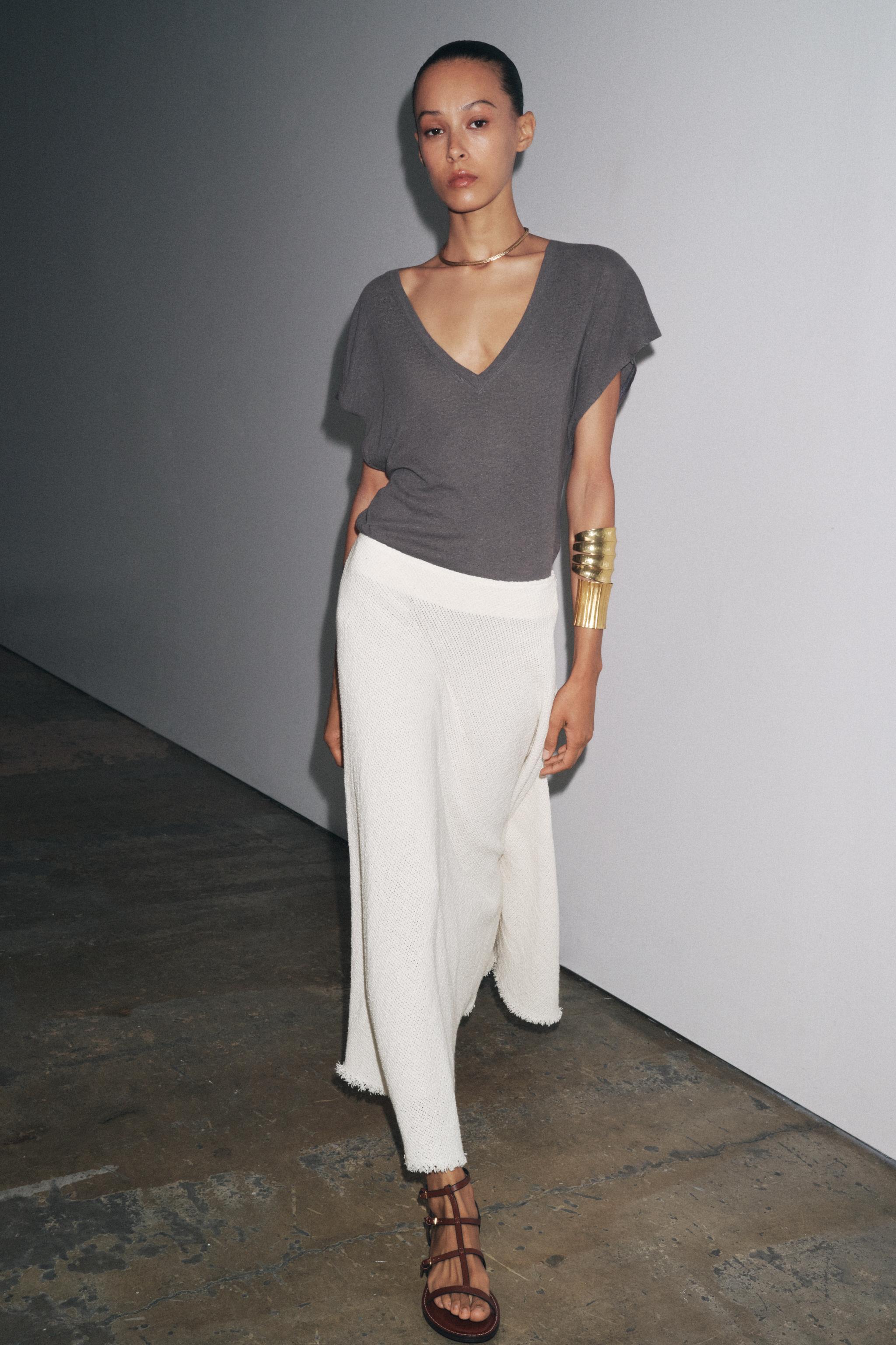 T-SHIRT AVEC COTON - LIN