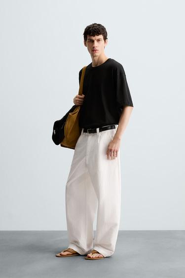 T-SHIRT BRODERIE CONTRASTE - Noir de Zara - Image 3