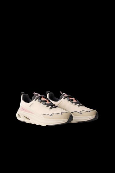Zara SNEAKERS WITH SOLE DETAIL - Beige