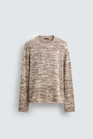 JERSEY ESTRUCTURA TORZAL - Marrón de Zara
