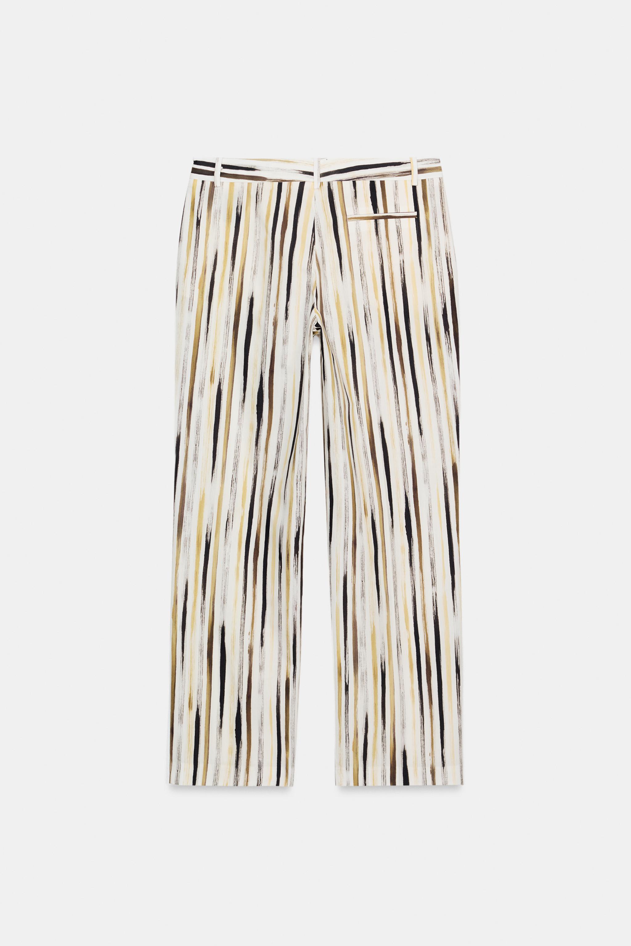 ZW COLLECTION STRIPED POPLIN PANTS