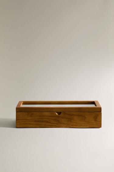 WOODEN WATCH BOX - Brown by Zara