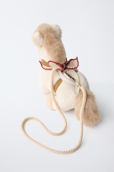 SHEEPSKIN PONY BAG - Ecru White by Zara - Image 3