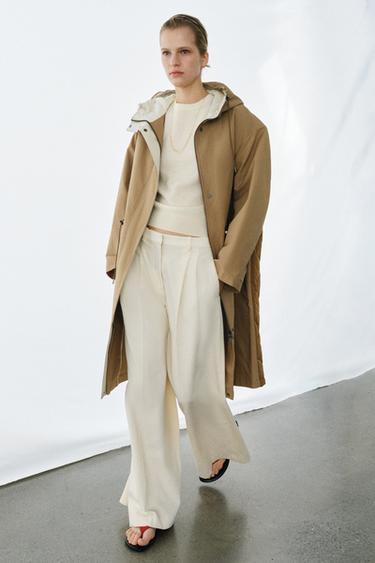 PARKA COMBINÉE ZW COLLECTION - Beige de Zara - Image 1