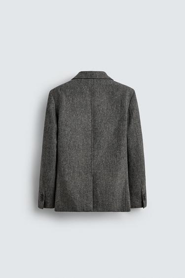BLAZER STRUCTURÉ 100% LAINE AARON LEVINE X ZARA - Gris de Zara - Image 7