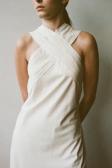 LACE NIGHTDRESS - Ecru by Zara - Image 5