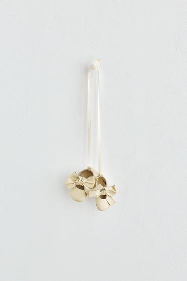 Zara LEATHER BALLERINA - Off White
