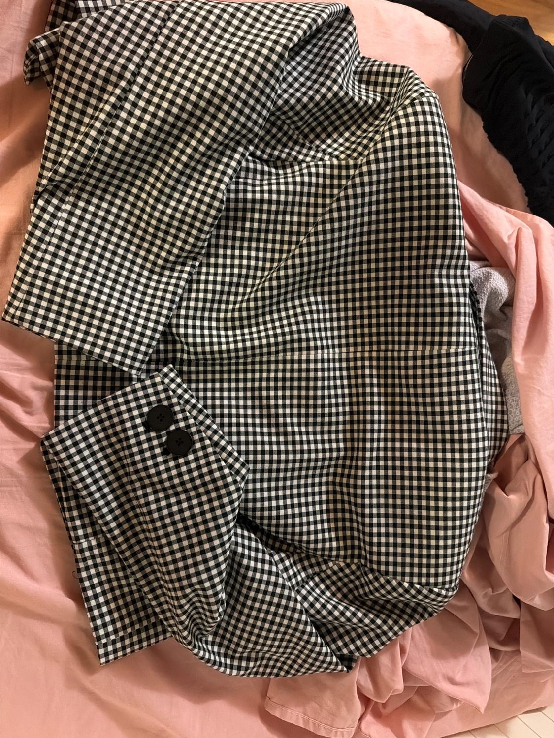 CROPPED GINGHAM BLAZER - Image 2