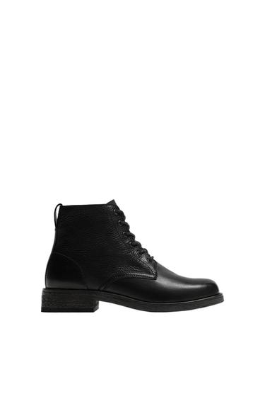 LIMITED EDITION LEATHER LACE-UP BOOTS