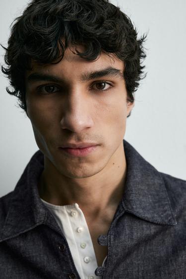 CHEMISE POLO EN DENIM COUPE DÉCONTRACTÉE - Bleu / Indigo de Zara - Image 4