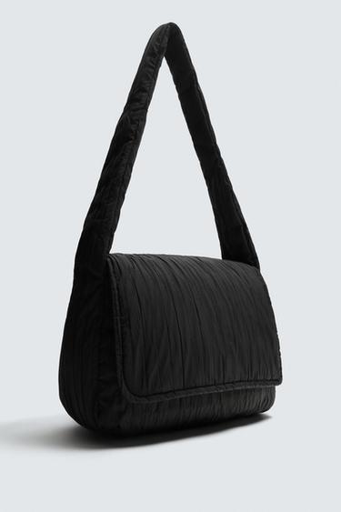 SAC PORTÉ ÉPAULE EN NYLON MATELASSÉ - Noir de Zara - Image 3