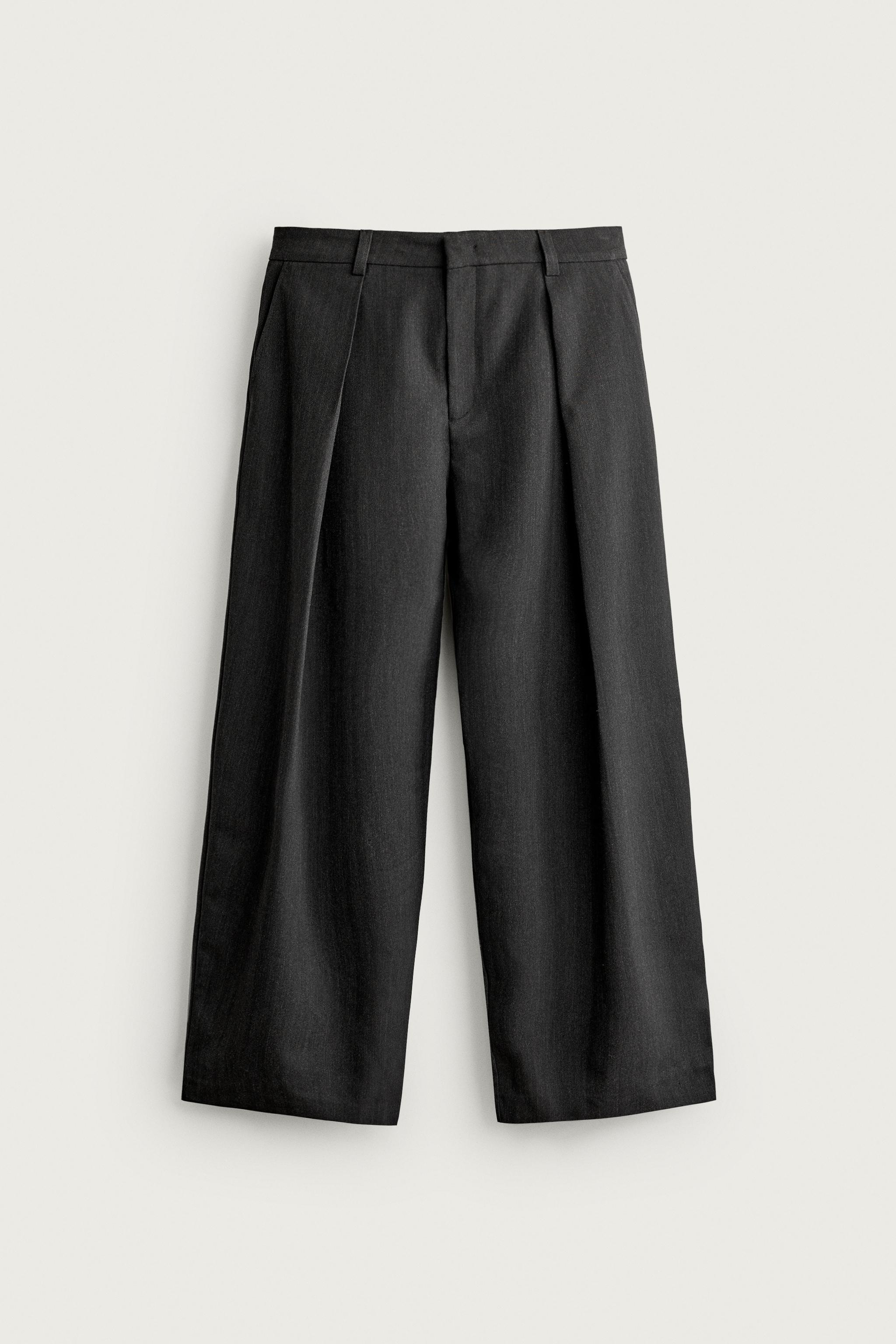 PLEATED RELAXED-FIT PANTS