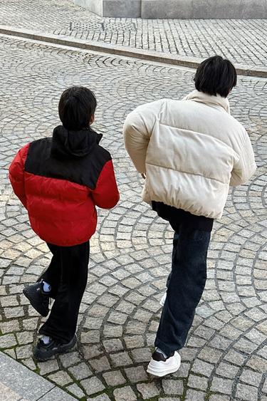 PUFFER JACKET - Red by Zara