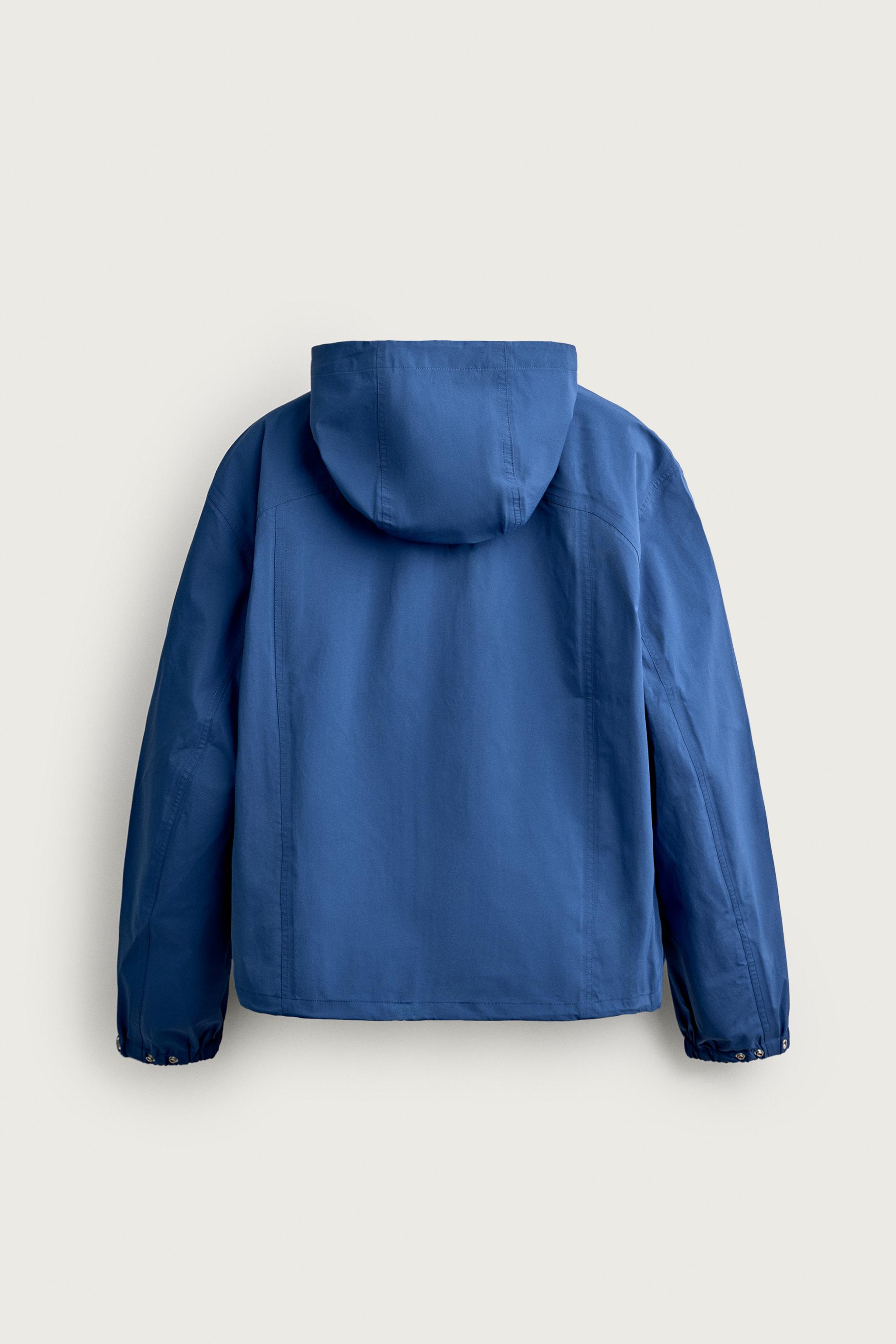 RELAXED FIT HOODED TECHNICAL JACKET