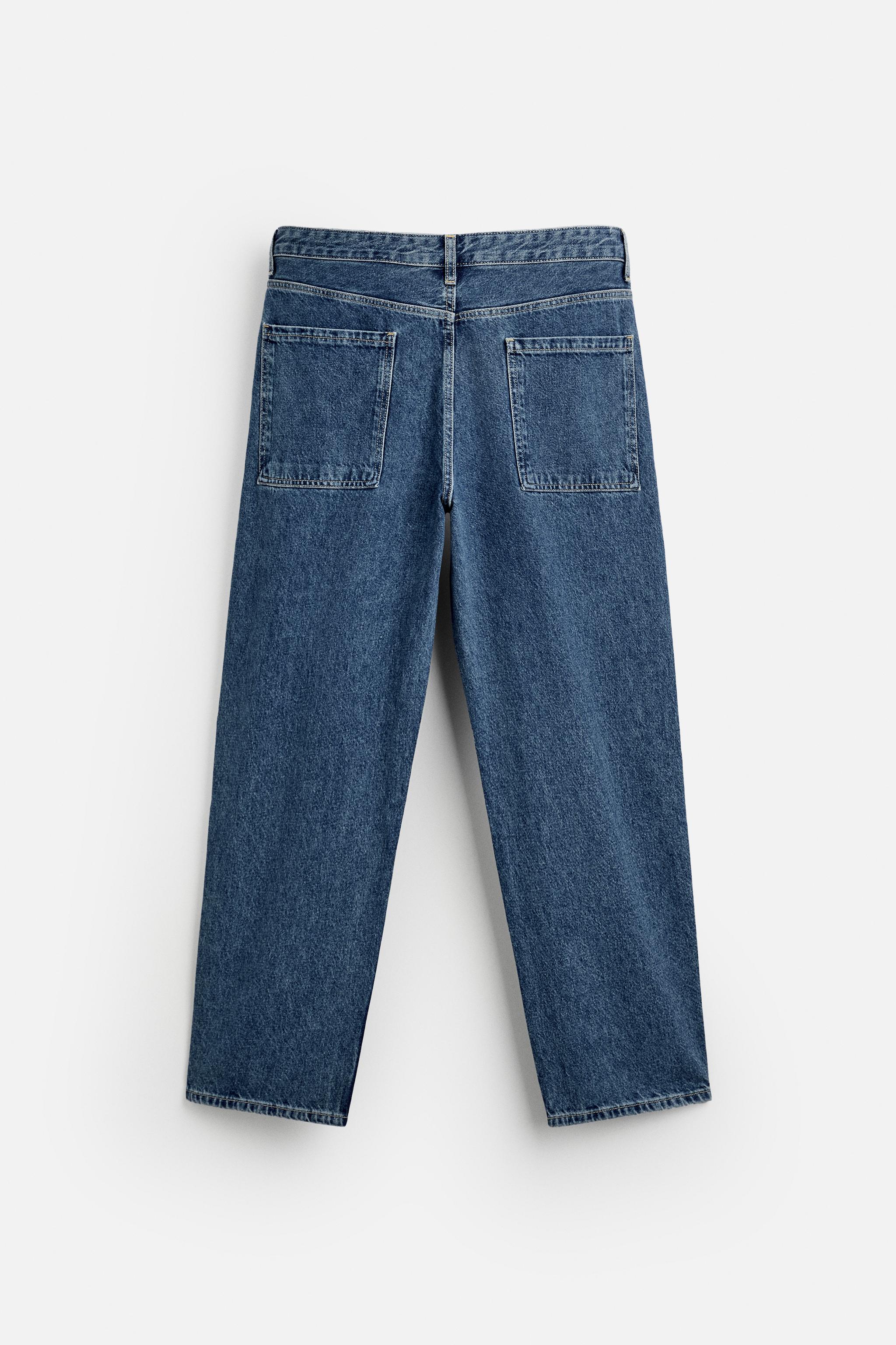 Tapered fashion jeans zara