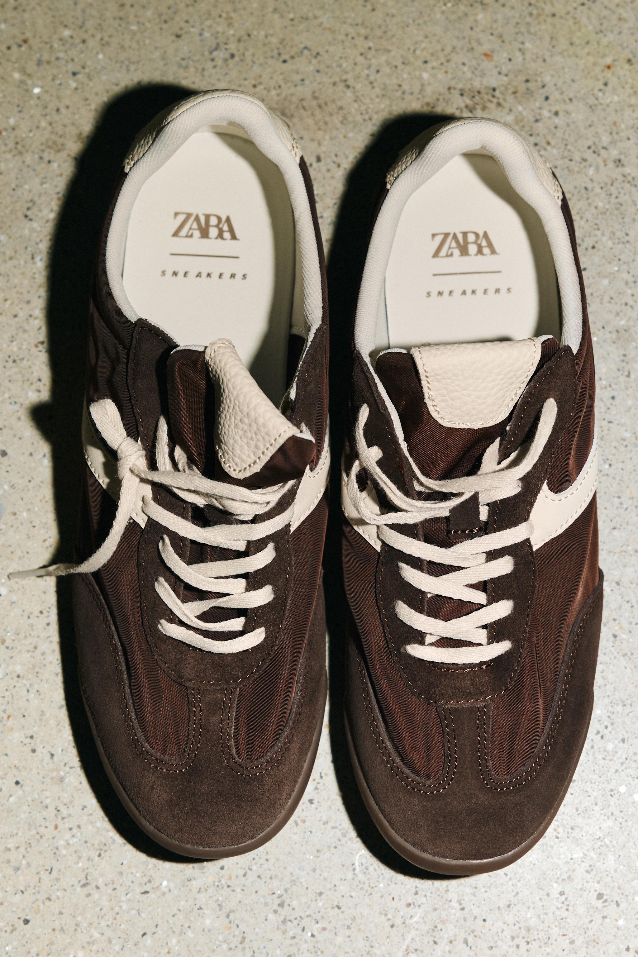 SOFT RUNNING TRAINERS - Brown | ZARA India