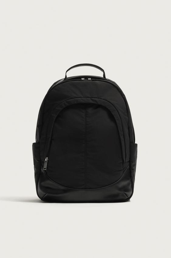 MOCHILA NYLON - Negro de Zara - Imagen 0