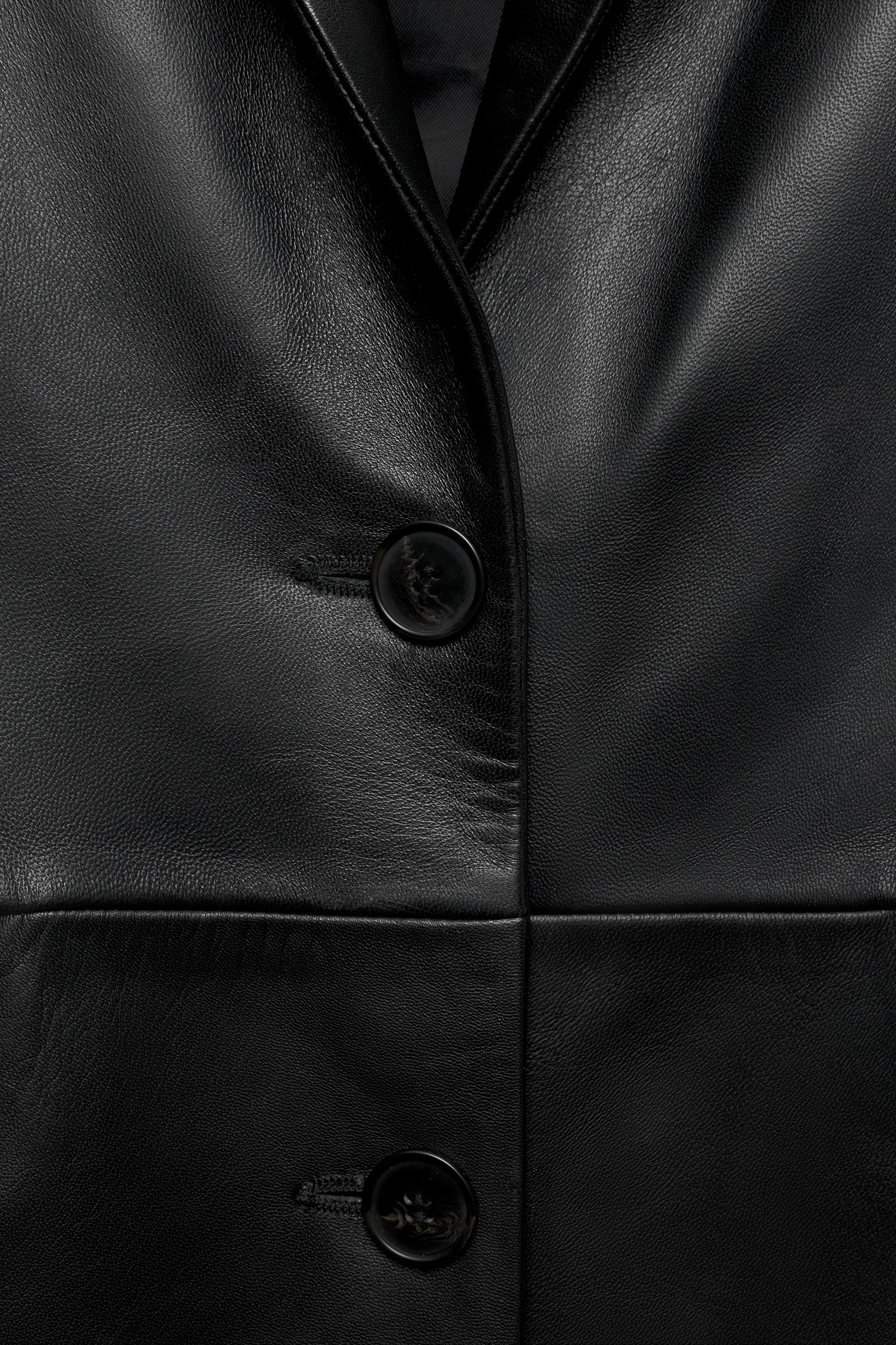 FITTED LEATHER COAT LUDOVIC DE SAINT SERNIN x ZARA