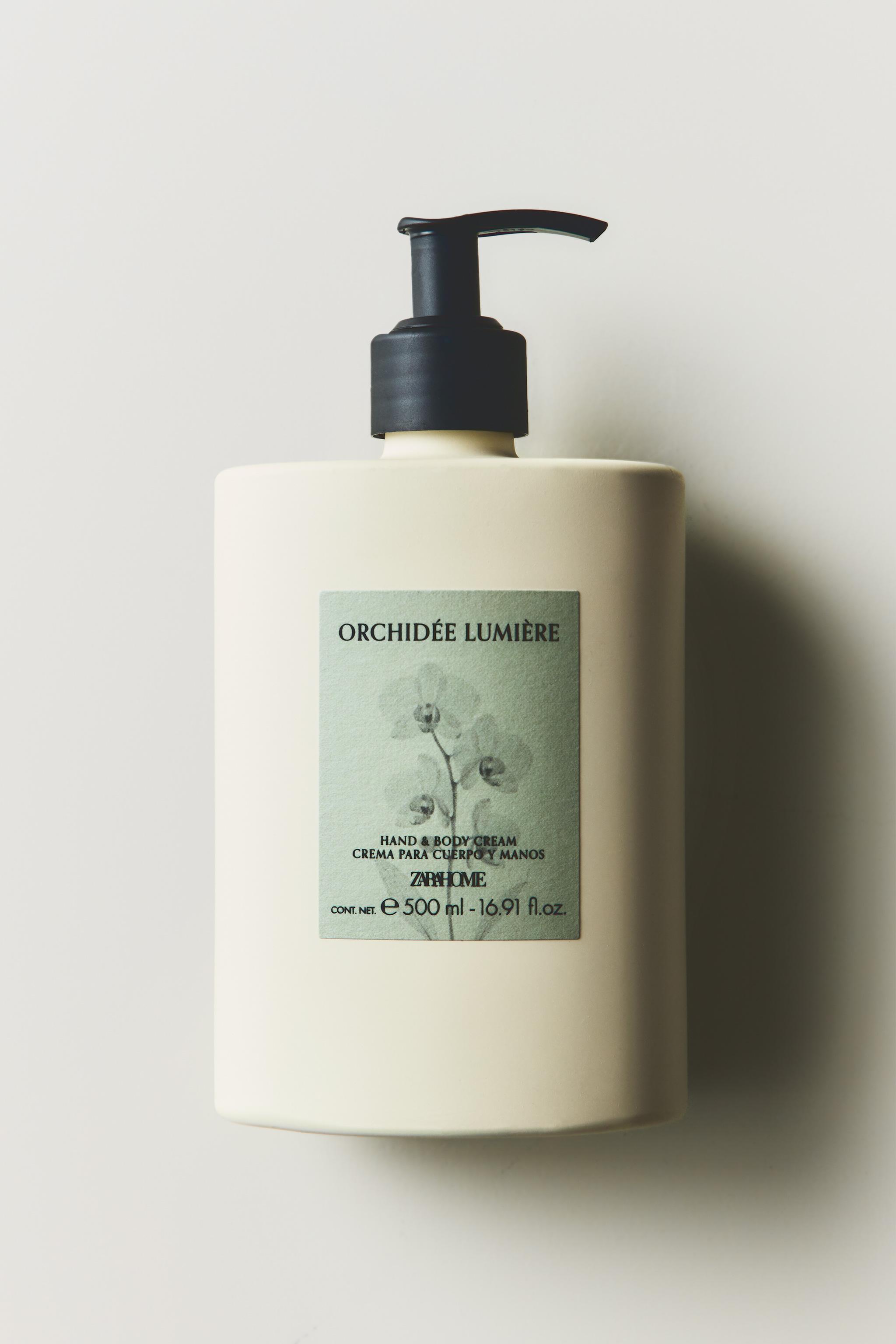 500 ML) ORCHIDÉE LUMIÈRE HAND AND BODY CREAM - Purple | ZARA