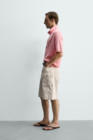 CHEMISE EN MAILLE RELAXED FIT - Rose de Zara - Image 3