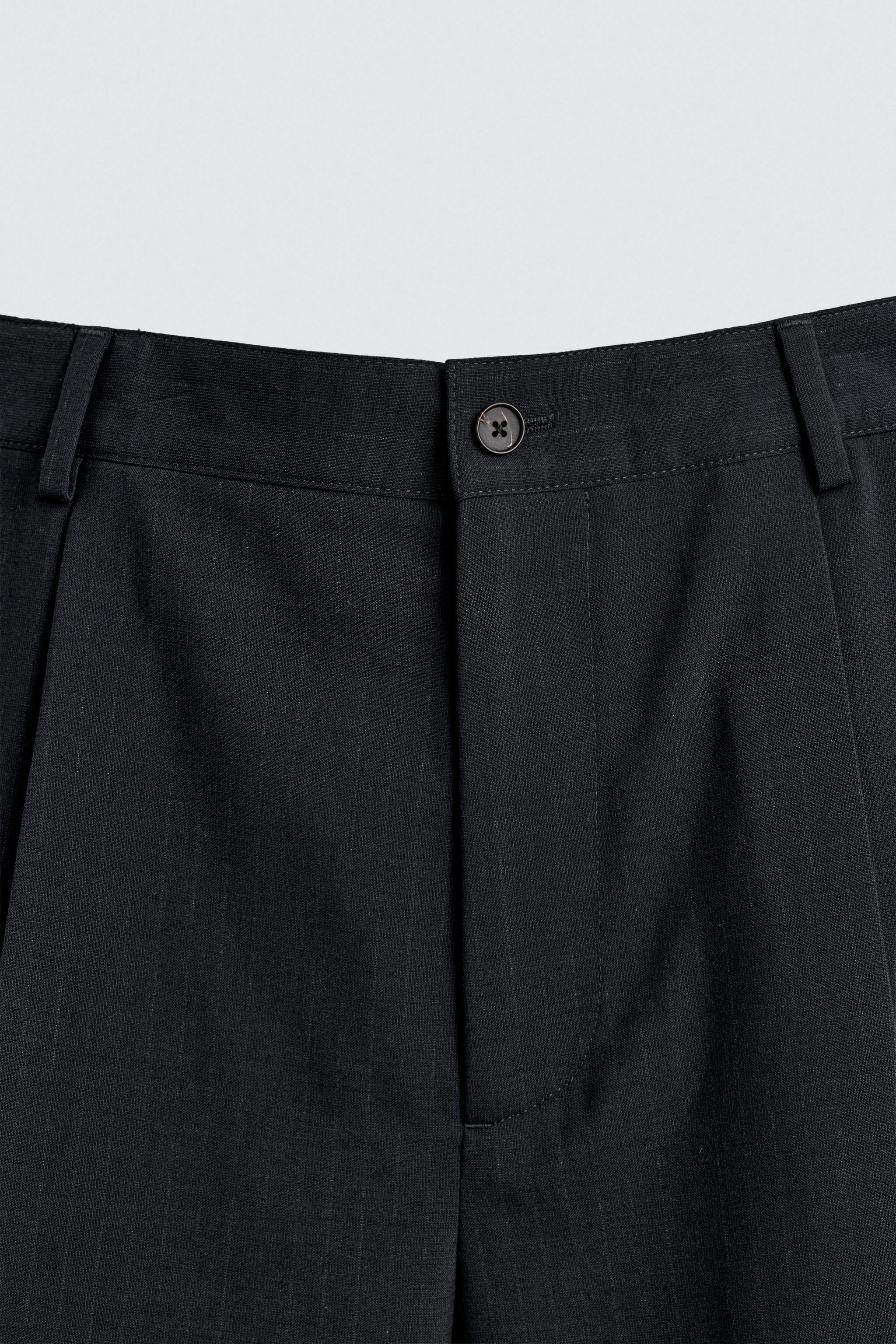 STRIPED SUIT PANTS