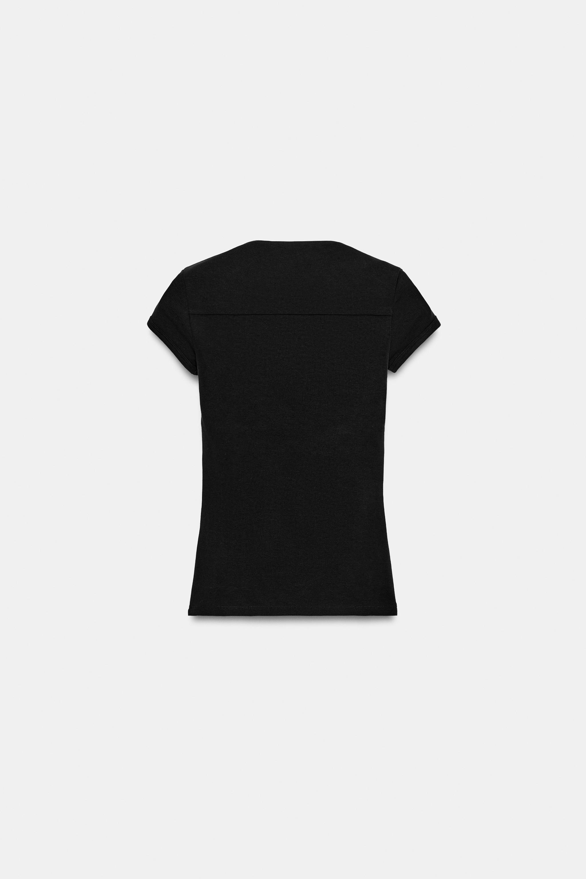 KARE YAKA T-SHIRT - Görsel 7
