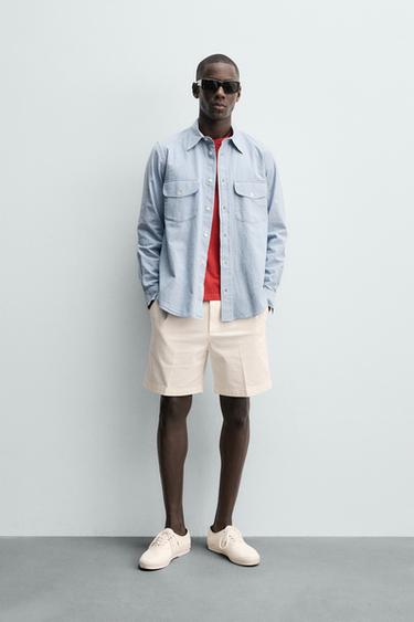 برمودا تشينو بقصة عادية - خَام الخاص بـ Zara