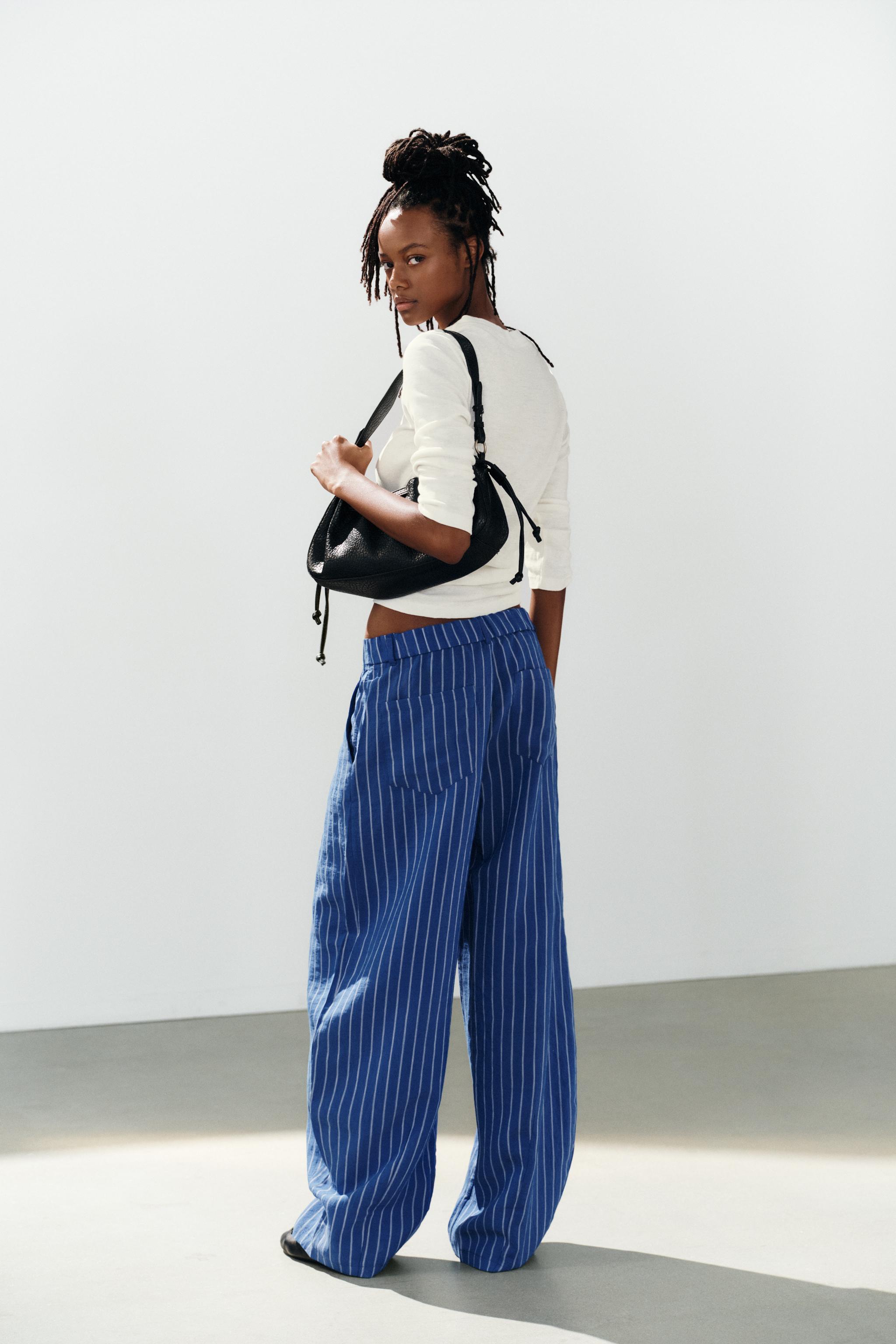 Zara Pilili Dökümlü Pantolon görsel 4