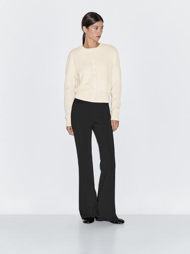 Cardigan en laine mélangée - Jaune de Zara