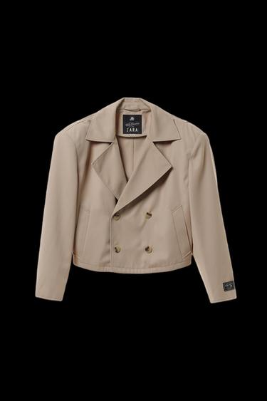 Zara BOXY FIT SHORT TRENCH COAT WILLY CHAVARRIA X ZARA - Sand - Image 0