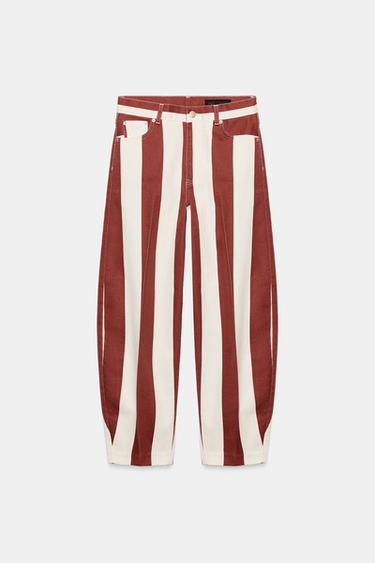 JEAN ZW COLLECTION TAPERED TAILLE HAUTE RAYURES - rayures de Zara - Image 3