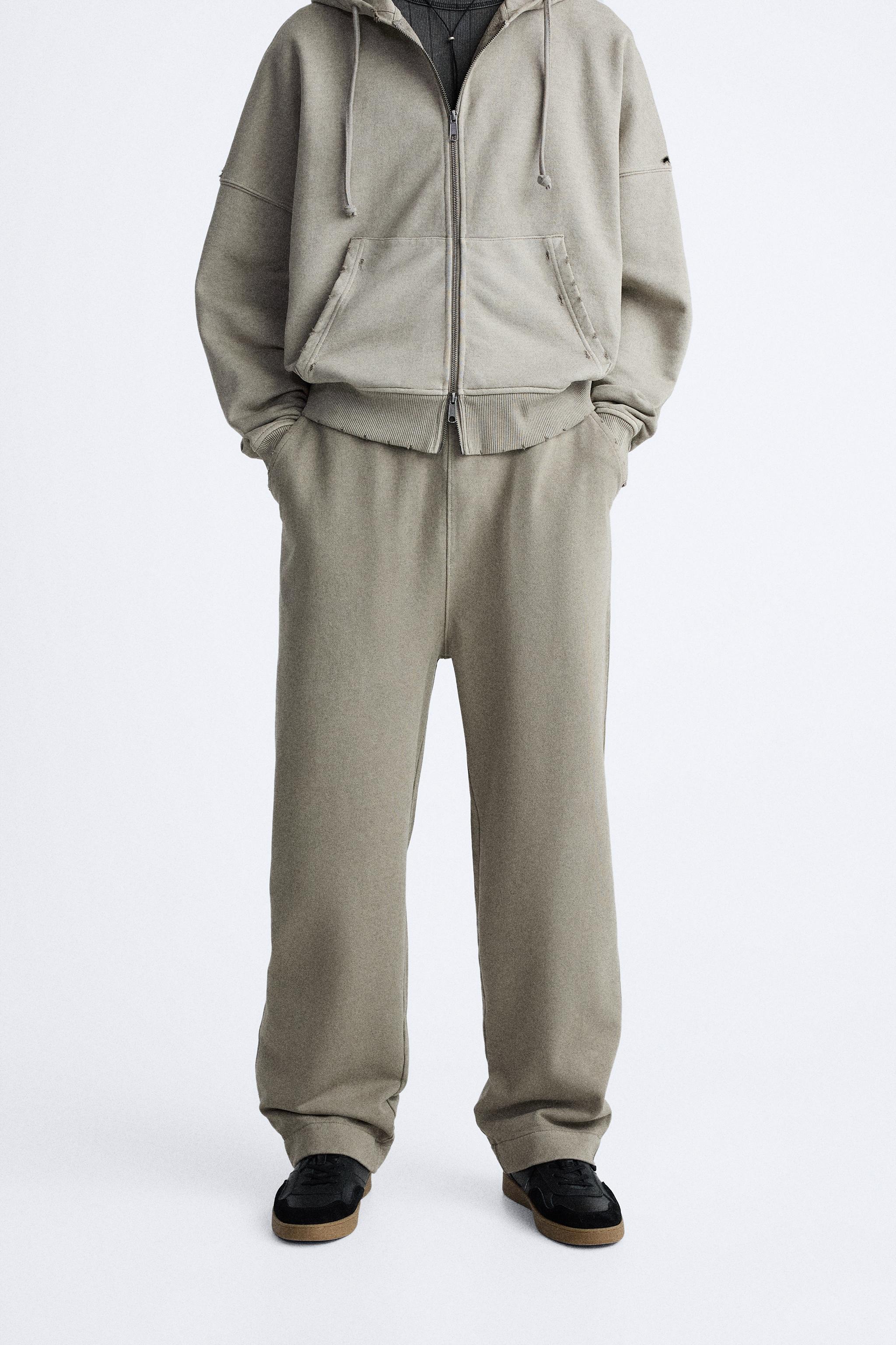 Zara sweatpants hot sale