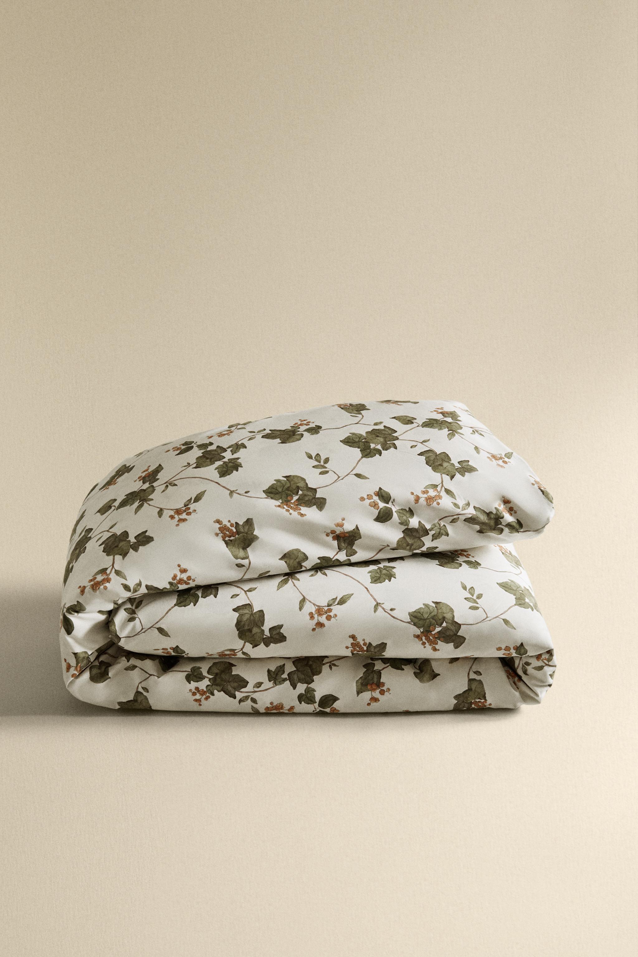 LEAF PRINT DUVET COVER