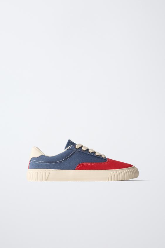 BAREFOOT COMBINED SNEAKERS - Red by Zara - Image 0