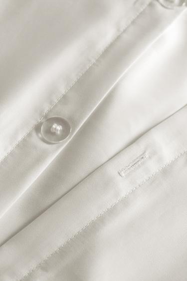 SATEEN FLAT SHEET (1000 THREAD COUNT) - White by Zara - Image 3