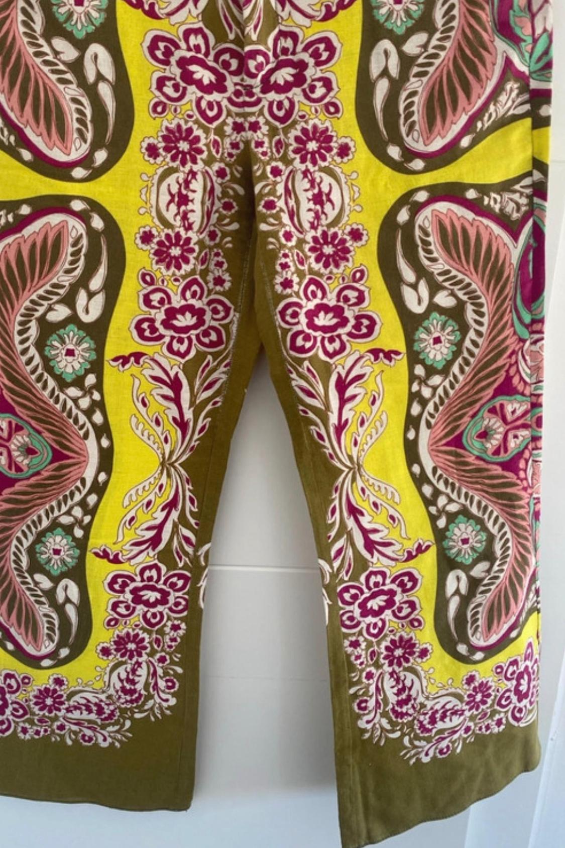 CROPPED FLARED LINEN BLEND TROUSERS - Image 3