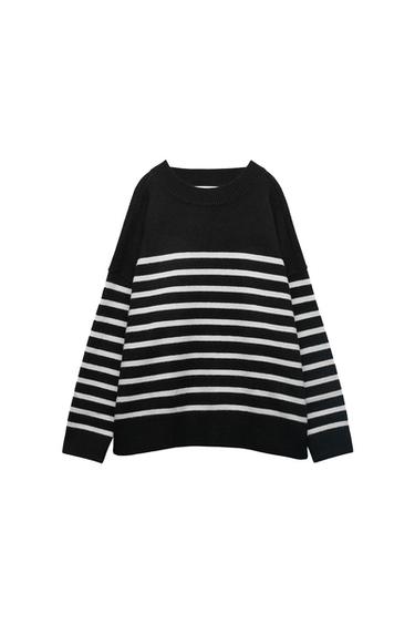 STRIPED KNIT SWEATER
