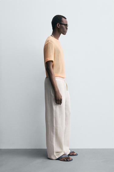 OPEN TEXTURED T-SHIRT - Tangerine by Zara - Image 3