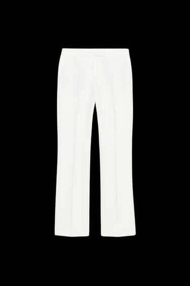 PANTALÓN FLARE - Crudo de Zara - Imagen 0
