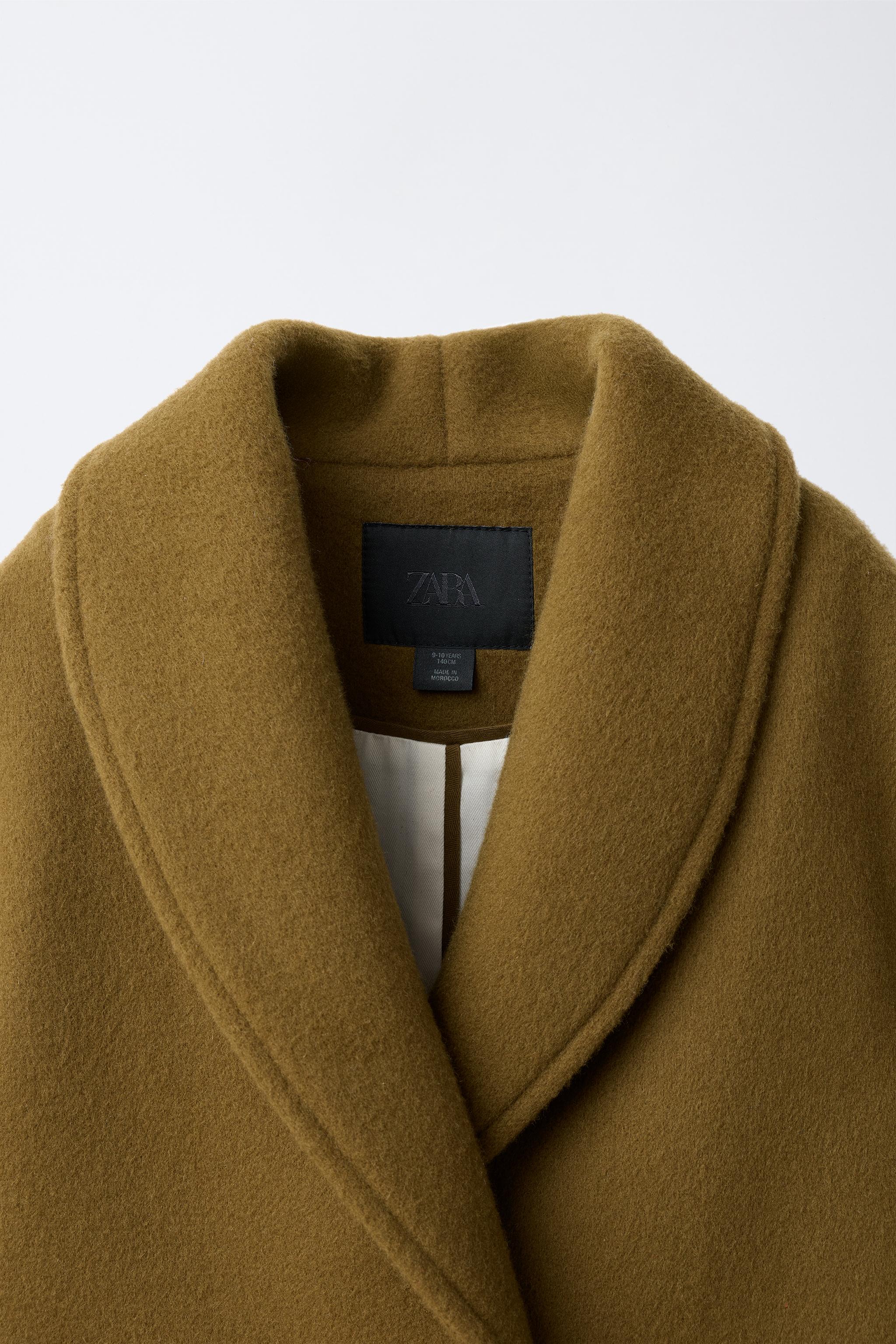 MANTECO WOOL SHORT COAT - Olive green | ZARA United States