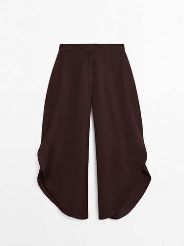 Zara Flowing trousers with side vents - various