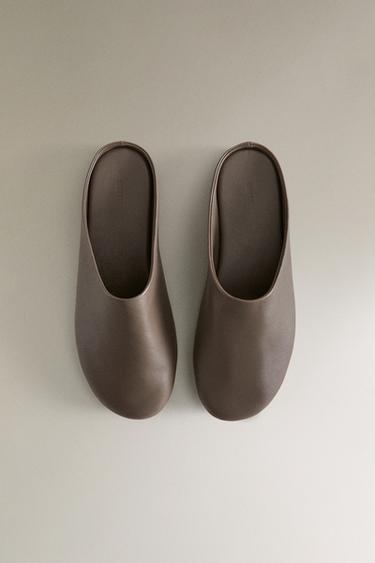 BABOUCHE CUIR - Marron de Zara - Image 2