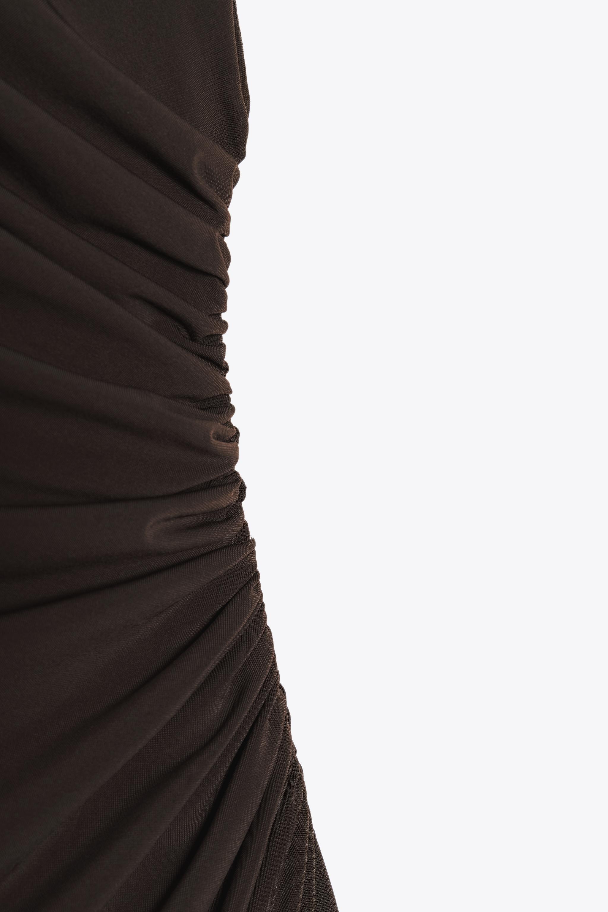 DRAPED MINI DRESS