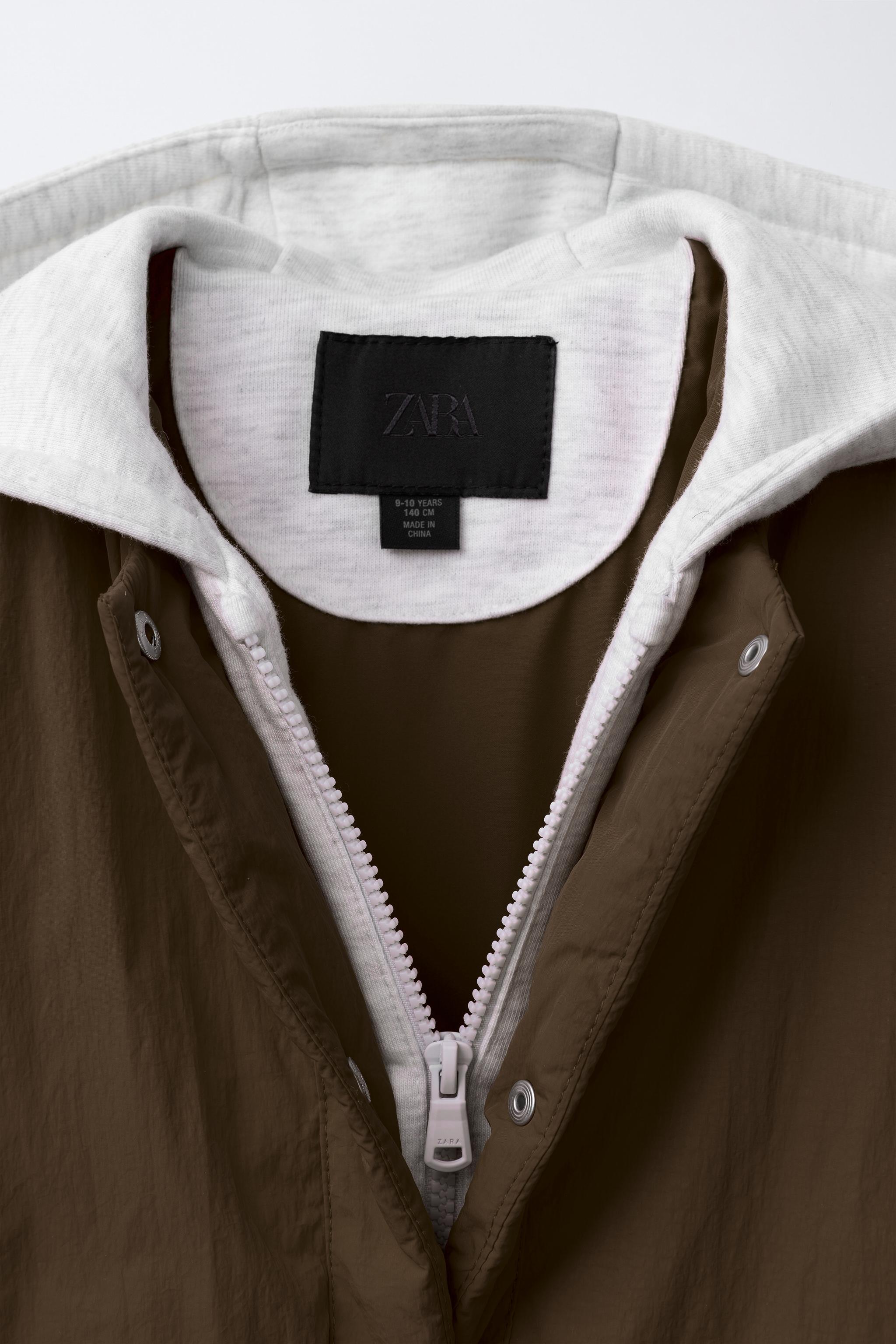 BLOUSON REMBOURRÉ À CAPUCHE EN MOLLETON
