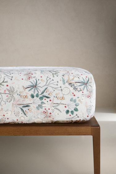 CHILDREN’S SEA PRINT FITTED SHEET - Multicoloured by Zara - Image 0