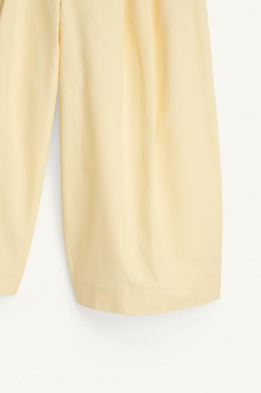 LIMITED EDITION DARTED TROUSERS - Yellow by Zara - Image 8