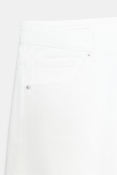 TRF BAGGY FOLDED MID-RISE JEANS - White by Zara - Image 5